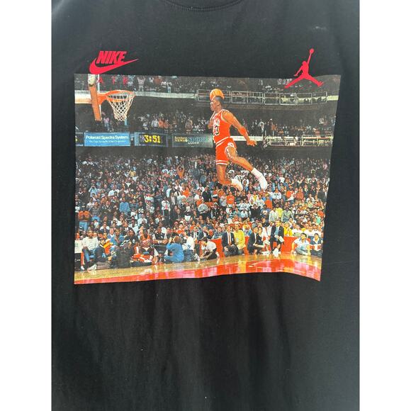 MICHAEL JORDAN 3:51 Slam Dunk NIKE AIR JORDAN Tee SzL - Picture 4 of 9